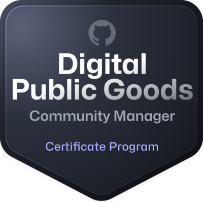 GitHub Digital Public Goods Open Source Community Manager Program