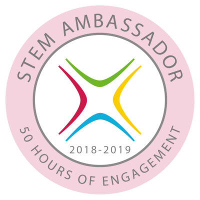 STEM Ambassador 50 hours of engagement 2018/2019