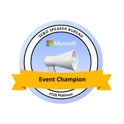 FY26 Event Champion – Platinum