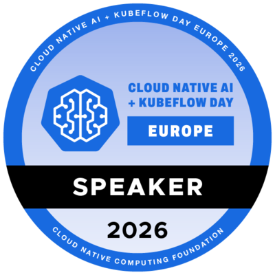 Cloud Native AI + Kubeflow Day EU 2026 Speaker Badge