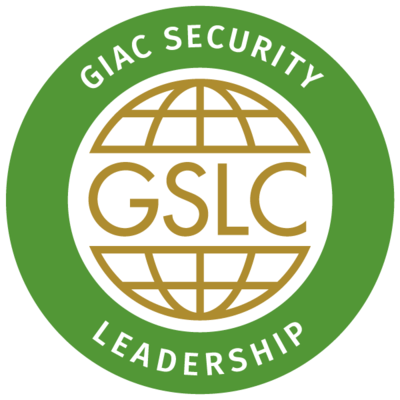 GIAC Security Leadership (GSLC)