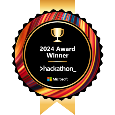 Microsoft Global Hackathon 2024 Award Winner