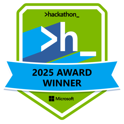 Microsoft Global Hackathon 2025 Award Winner