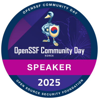 Speaker: OpenSSF Community Day Korea 2025