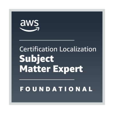 AWS Certification Localization SME - Foundational