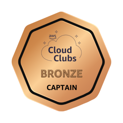 AWS Cloud Club Captain: Bronze Level