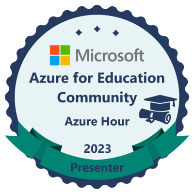Azure for EDU Community - Azure Hour Presenter 2023