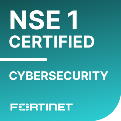 Fortinet NSE 1 Certified in Cybersecurity