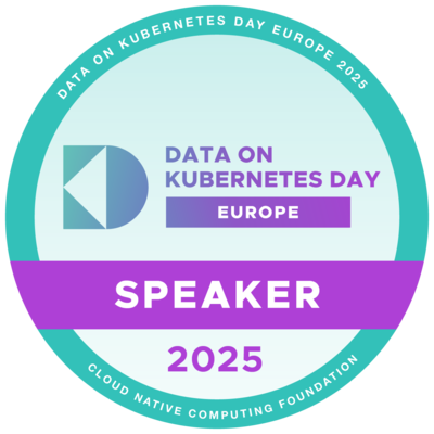 Data on Kubernetes Day EU 2025 Speaker Badge