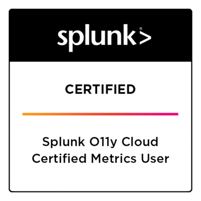 Splunk O11y Cloud Certified Metrics User