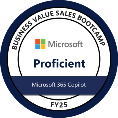 FY25 Microsoft 365 Business Value Sales Proficiency Badge