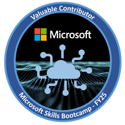 FY25 Microsoft Skills Bootcamp Valuable Contributor