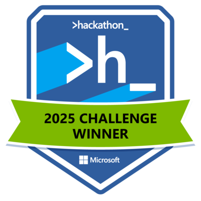 Microsoft Global Hackathon 2025 Executive Challenge Winner