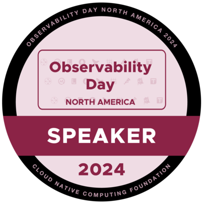 Observability Day NA 2024 Speaker Badge