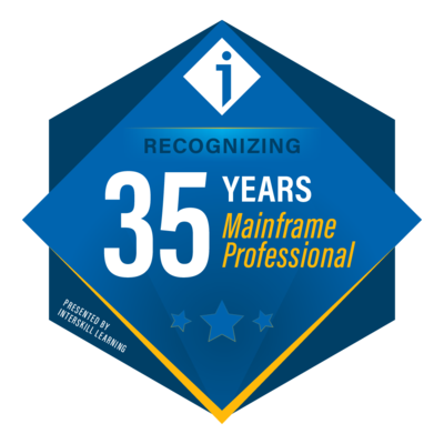 Recognition of 35 Years as a Mainframe Professional