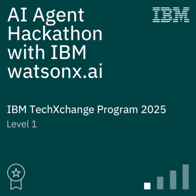 AI Agent Hackathon with IBM watsonx.ai