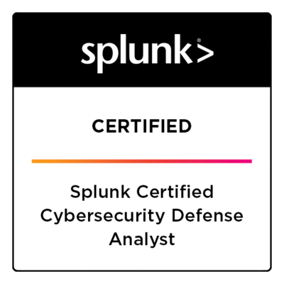 Splunk Certified Cybersecurity Defense Analyst