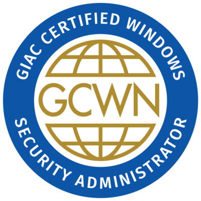 GIAC Certified Windows Security Administrator (GCWN)